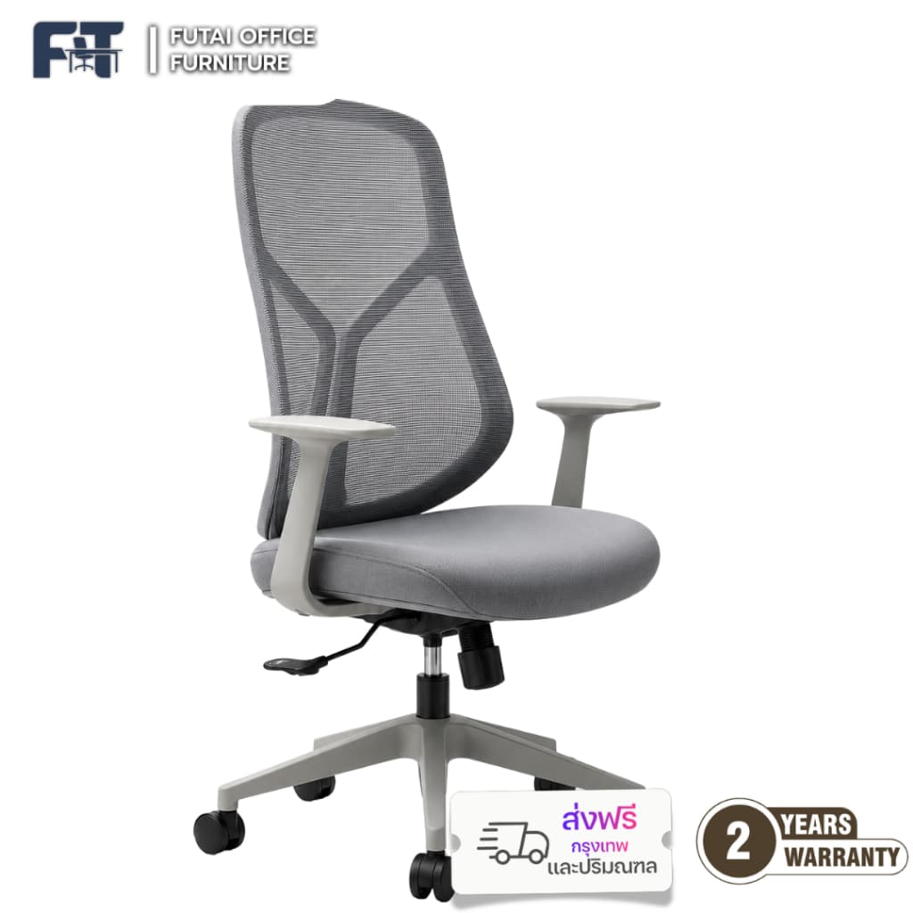 เก้าอี้สำนักงาน Ergonomic รุ่น DHX-TE-BG (ไม่มีที่รองศีรษะ) พนักพิงตาข่ายระบายอากาศ
